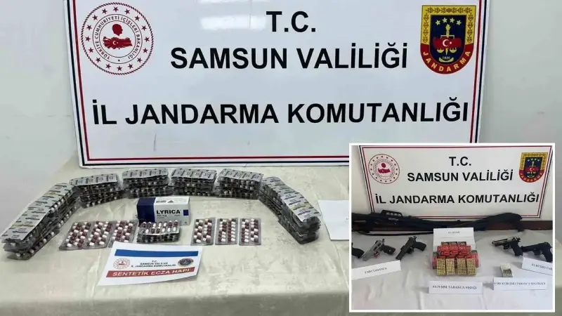 Ayvacık ilçesinde jandarma ekipleri tarafından silah operasyonu düzenlendi