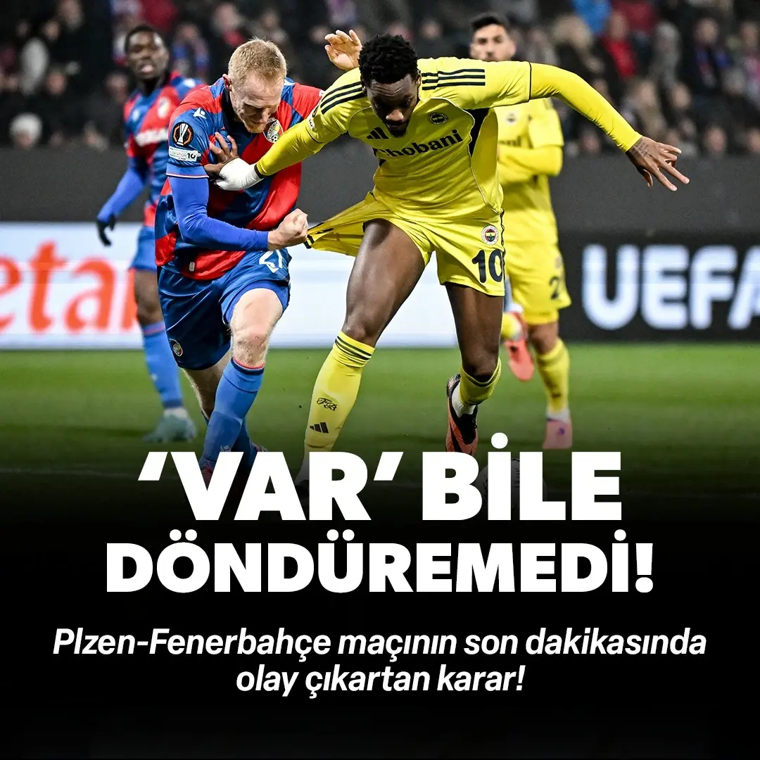 Plzen'de olay karar: VAR bile hakemi kararından döndüremedi