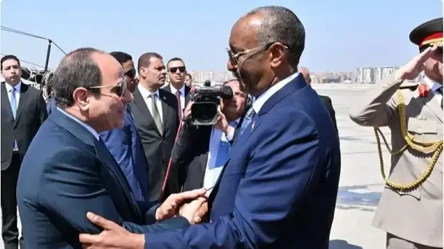 Омар аль-Башир и Абдель Фаттах ас-Сиси