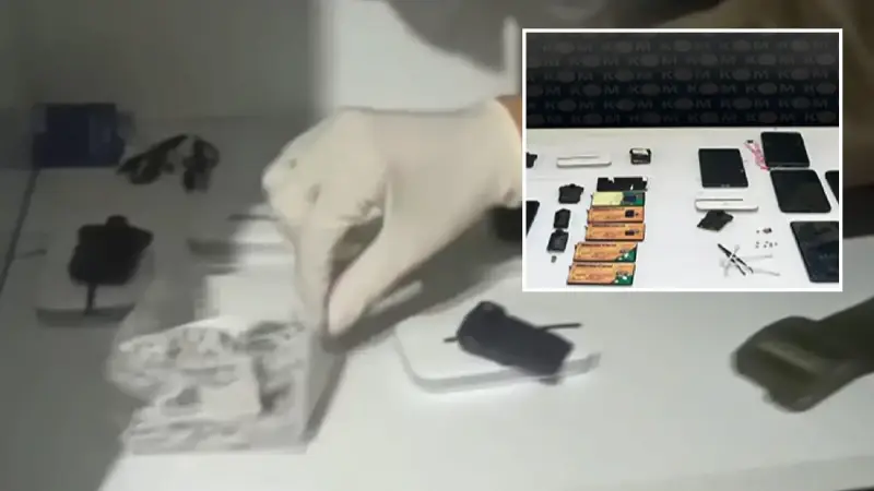 Gözaltına alınan şüphelilerin üst, araç ve ev aramasında; kopya düzeneği yapımında kullanılan çok sayıda materyal ele geçirildi.