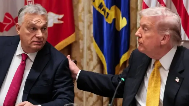 Президент США Дональд Трамп и премьер-министр Венгрии Виктор Орбан в Белом доме в Вашингтоне, округ Колумбия, 7 ноября 2025 года.