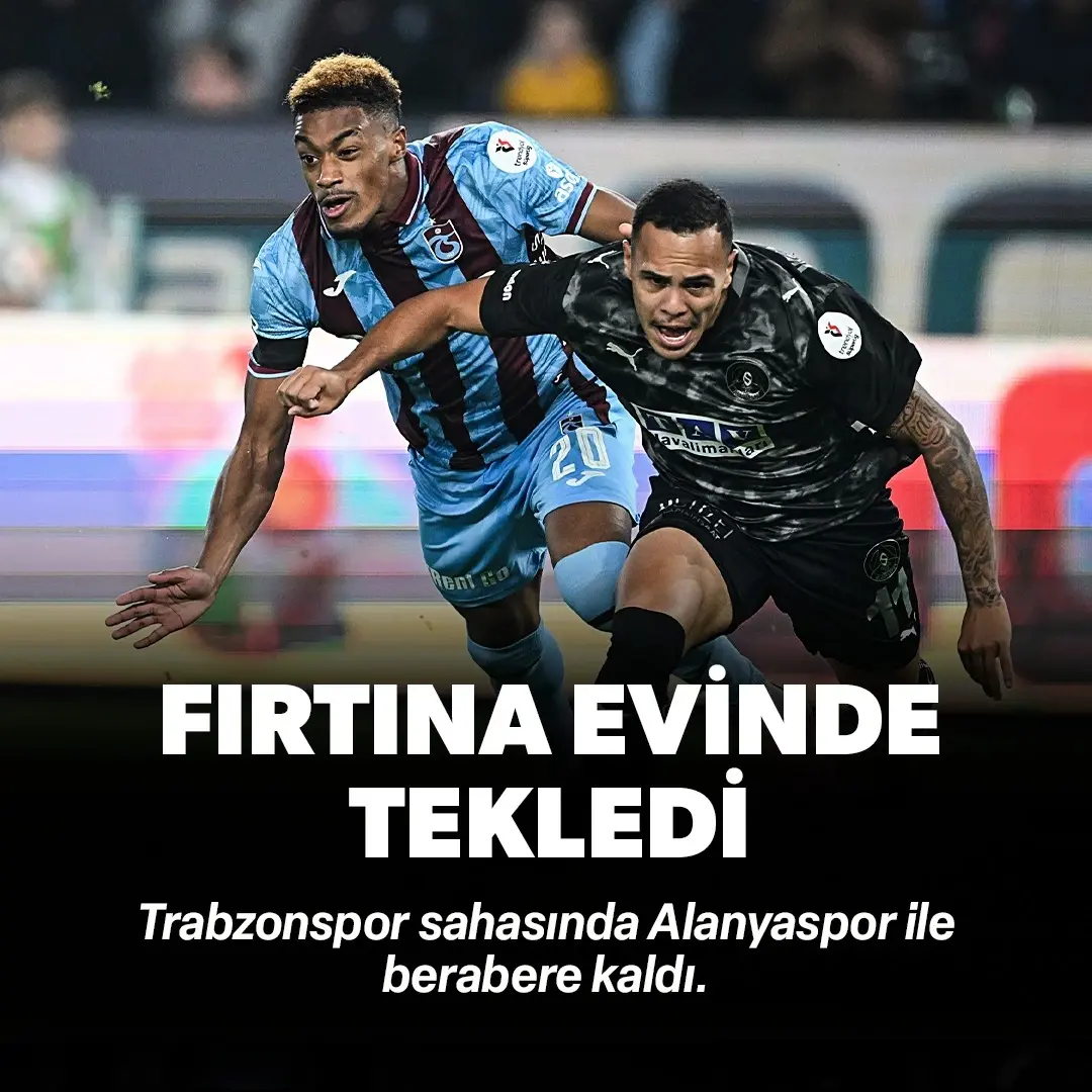 Trabzonspor-Alanyaspor: 1-1