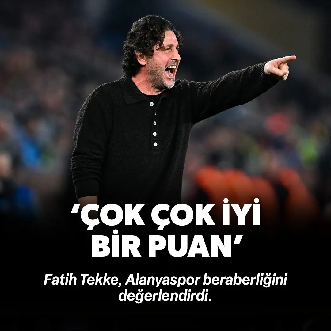 Fatih Tekke'den puan kaybı sonrası itiraf: Alanyaspor maçı sonu açıkladı