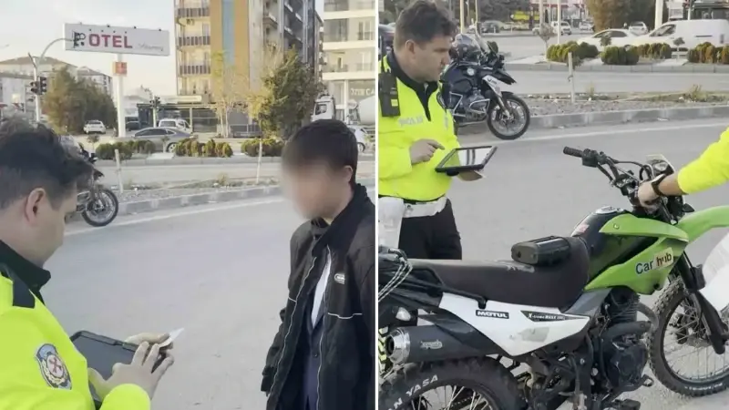 Polisle yaşanan kovalamaca sonucu motosiklet sürücüsü yakalandı