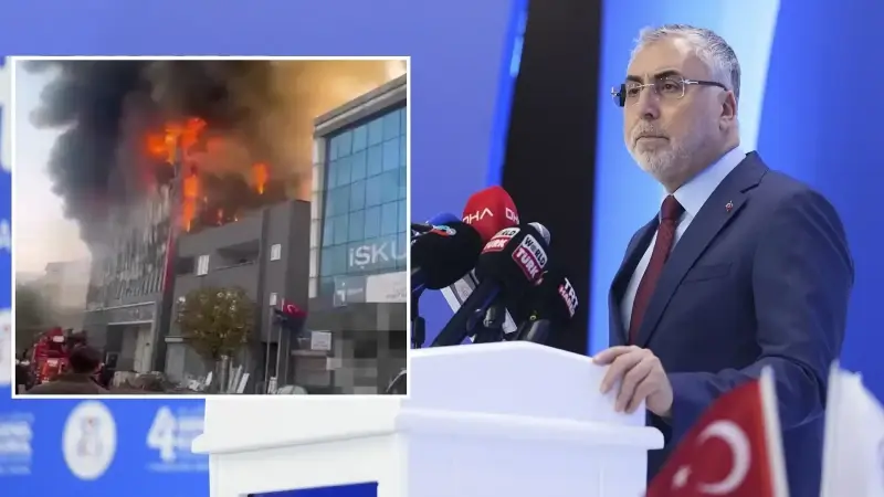 Çalışma ve Sosyal Güvenlik Bakanı Işıkhan'dan Kocaeli'deki yangına ilişkin açıklama