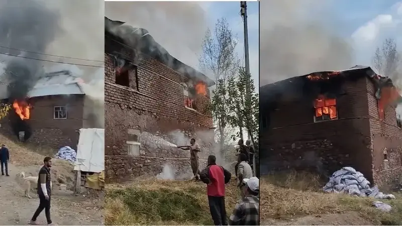 Kullanılamaz hale gelen evde can kaybı yaşanmadı