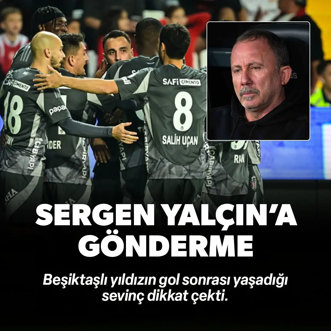 Beşiktaşlı yıldızdan Sergen Yalçın'a gönderme: Gol sevinci dikkat çekti