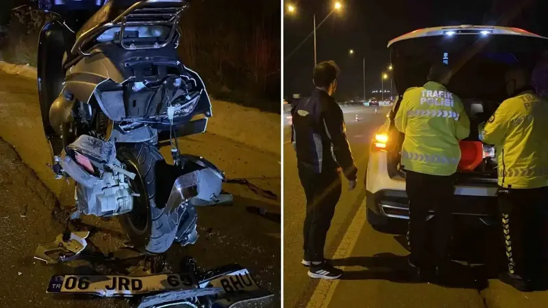 Kaçan motosiklet sürücüsü ile ilgili çalışma başlatıldı