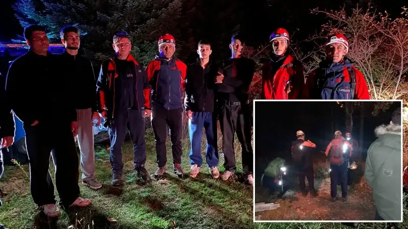 5 Saatlik arama sonucu kaybolan gençler bulundu