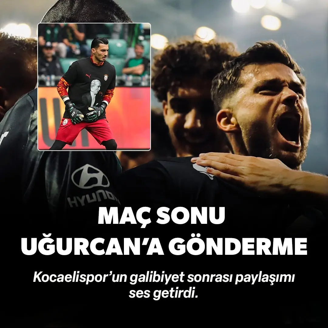 Kocaelispor'dan maç sonu Uğurcan Çakır'a gönderme: Gündem olan paylaşım