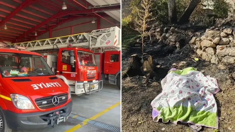 Yalnız yaşayan kadın temizlemek için yaktığı otların arasında kalarak hayatını kaybetti