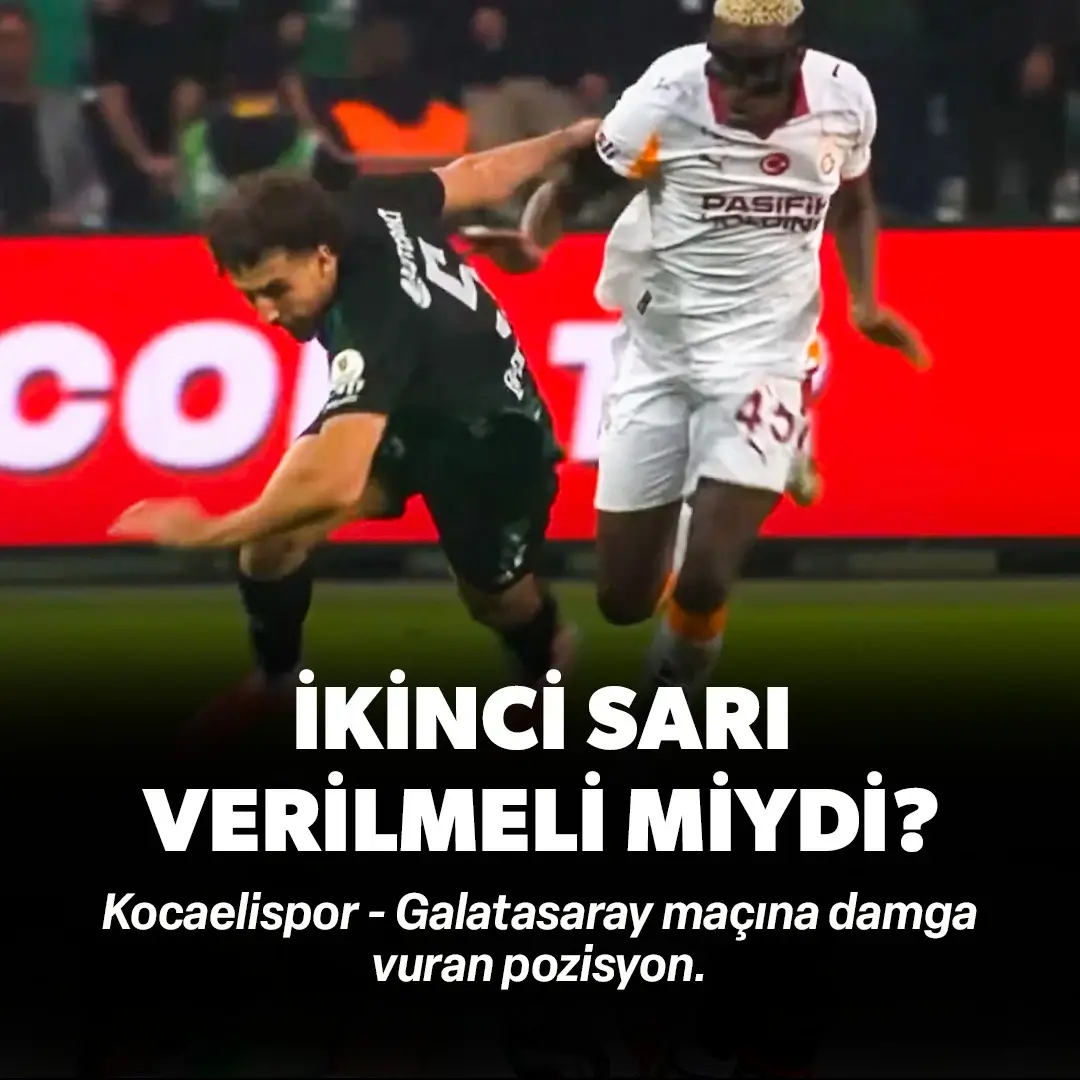 Osimhen'in Balogh'a yaptığı hareket ikinci sarı kart mı? 