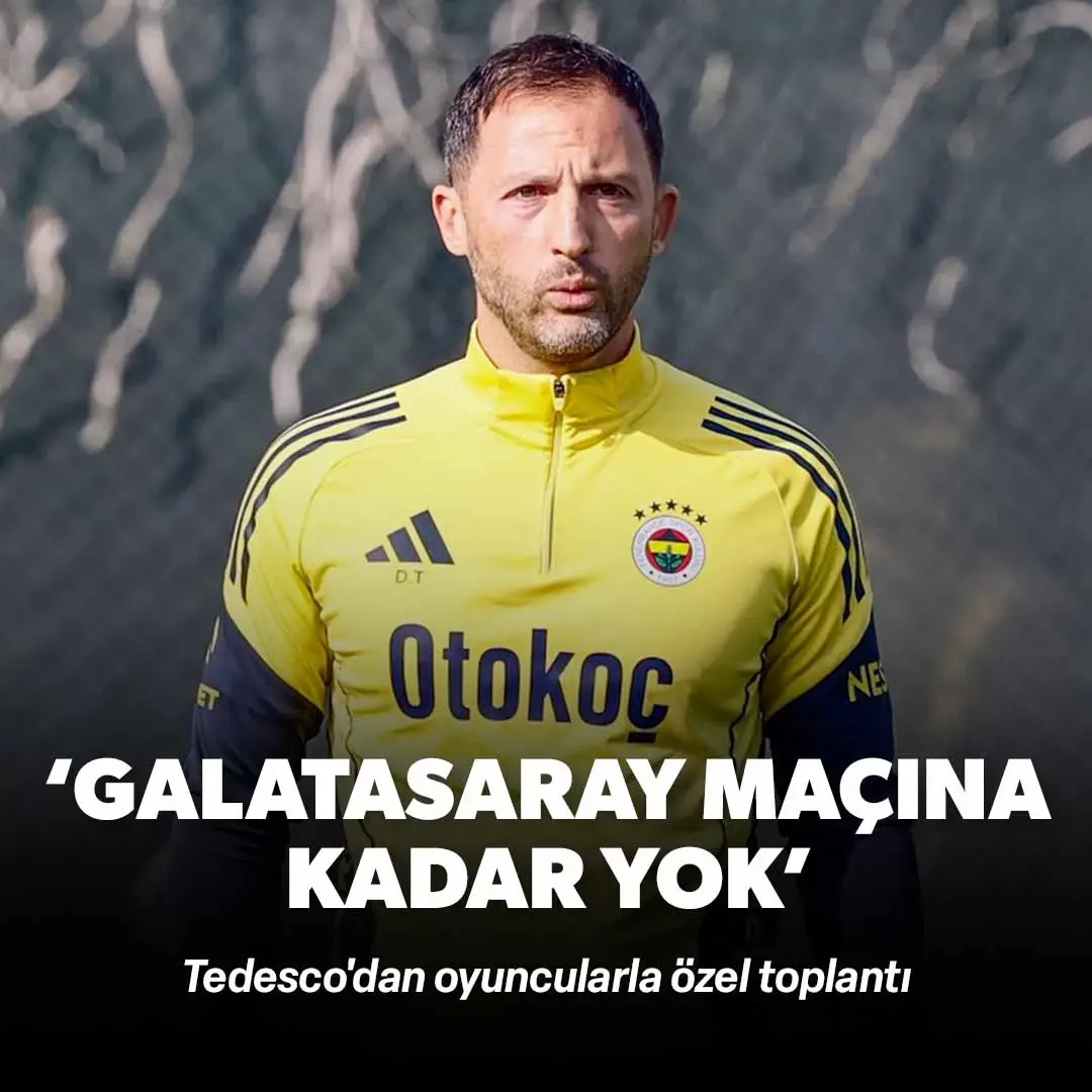 Tedesco'dan oyuncularla özel toplantı: 'Galatasaray maçına kadar puan kaybı yok'