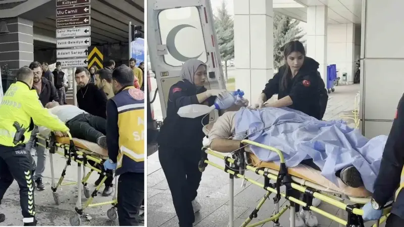 Kaza yerine gelen sağlık ekipleri, İ.Y.’yi ambulansa alarak hastaneye kaldırdı.