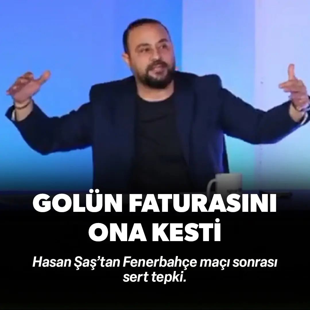 Hasan Şaş'tan derbi sonrası tepki: Yenilen golün faturasını o isme kesti