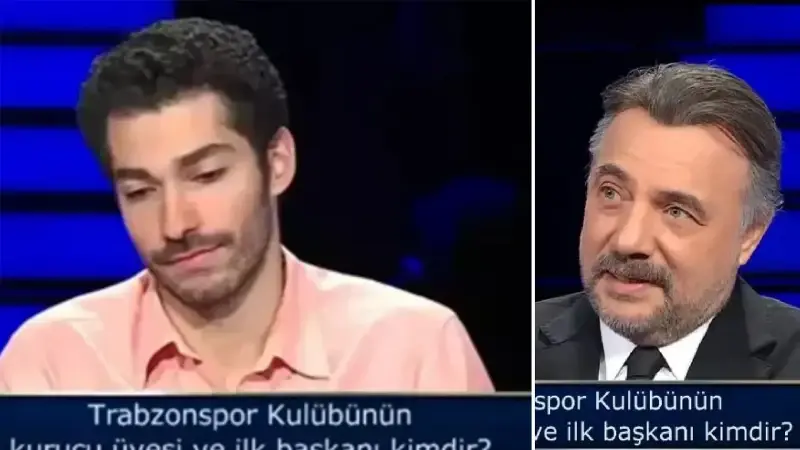 Milyoner'de Trabzonspor sorusu: Yarışmacı ter döktü