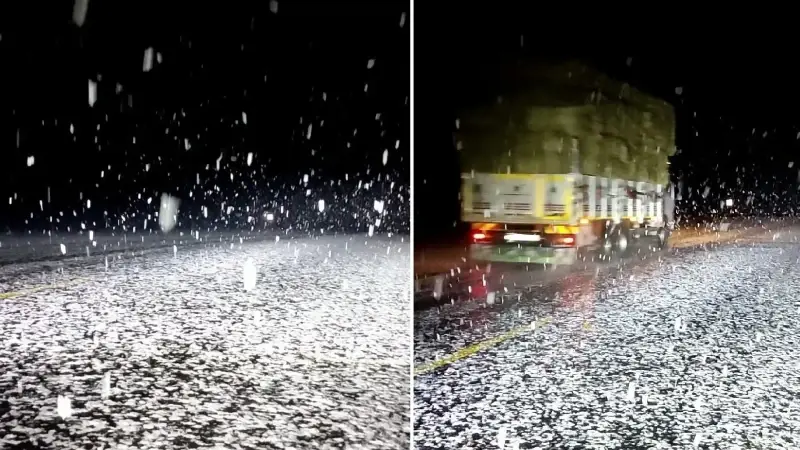 Ardahan'ın yüksek kesimlerinde kar yağışı meydana geldi