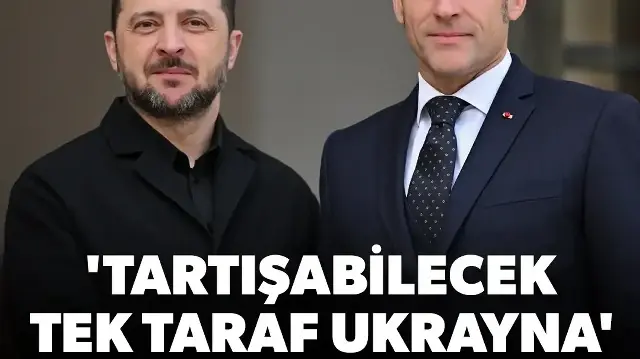 Zelenski ile görüşen Macron'dan Rusya'ya karşı toprak açıklaması: Tartışabilecek tek taraf Ukrayna’dır