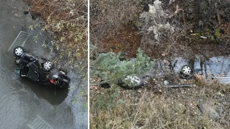 Gümüşhane'de Harşit Çayı'na devrilen otomobildeki bir kişi hayatını kaybetti