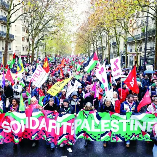 Filistin için yürüdüler