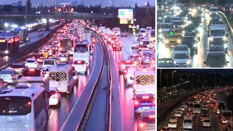 Trafik yoğunluğu Anadolu Yakası'nda yüzde 90, Avrupa Yakası'nda ise yüzde 72 olarak ölçüldü.