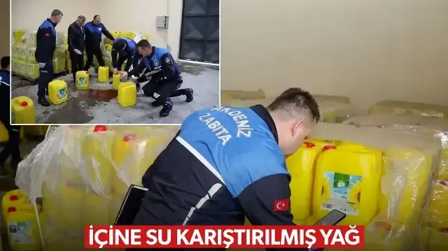 İhraç edilmek üzere hazırlanan su karıştırılmış 73 bin litre sıvı yağ ele geçirildi