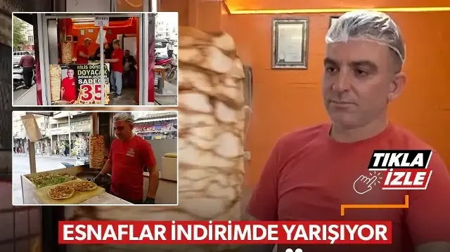 Kilis’te döner 35 liraya düştü: Esnaftan enflasyona inat ‘halk yesin’ indirimi