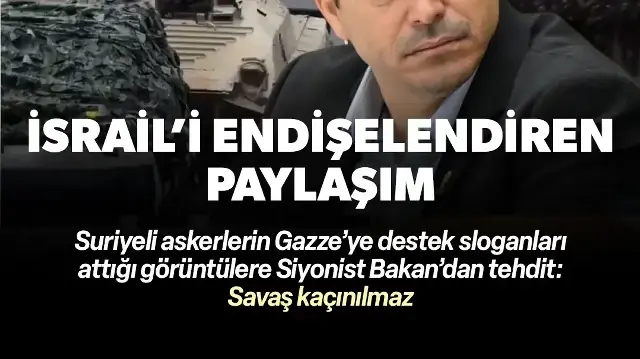 Suriyeli askerler İsrail'de endişeye yol açtı: Siyonist bakandan tehdit