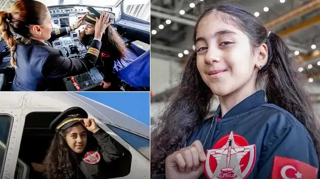 10 yaşında kanseri yendi: Şehit annesinden havacılık tutkusunu devraldı