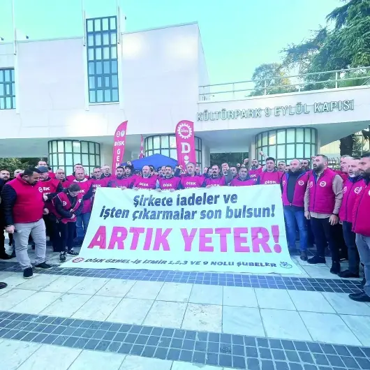 İzmir’de belediye işçileri hakkını istiyor