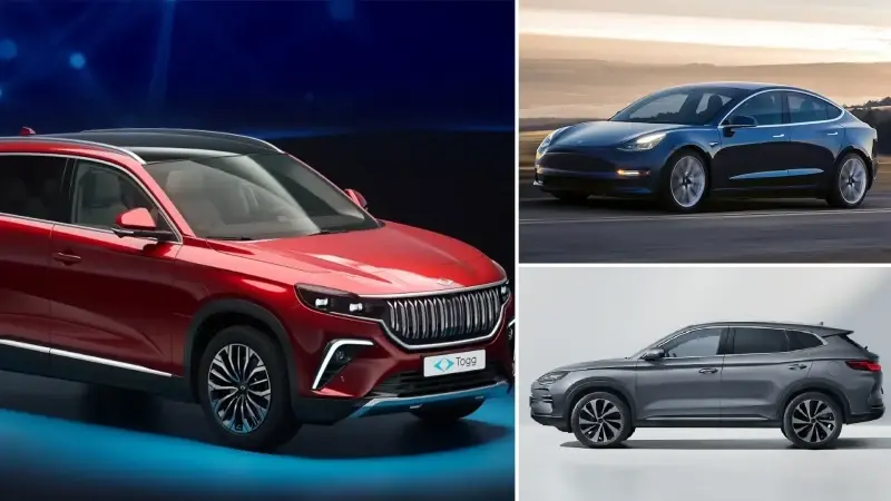 Türkiye'de yılın en çok satılan ilk 10 elektrikli otomobil markası belli oldu: Togg damgasını vurdu 