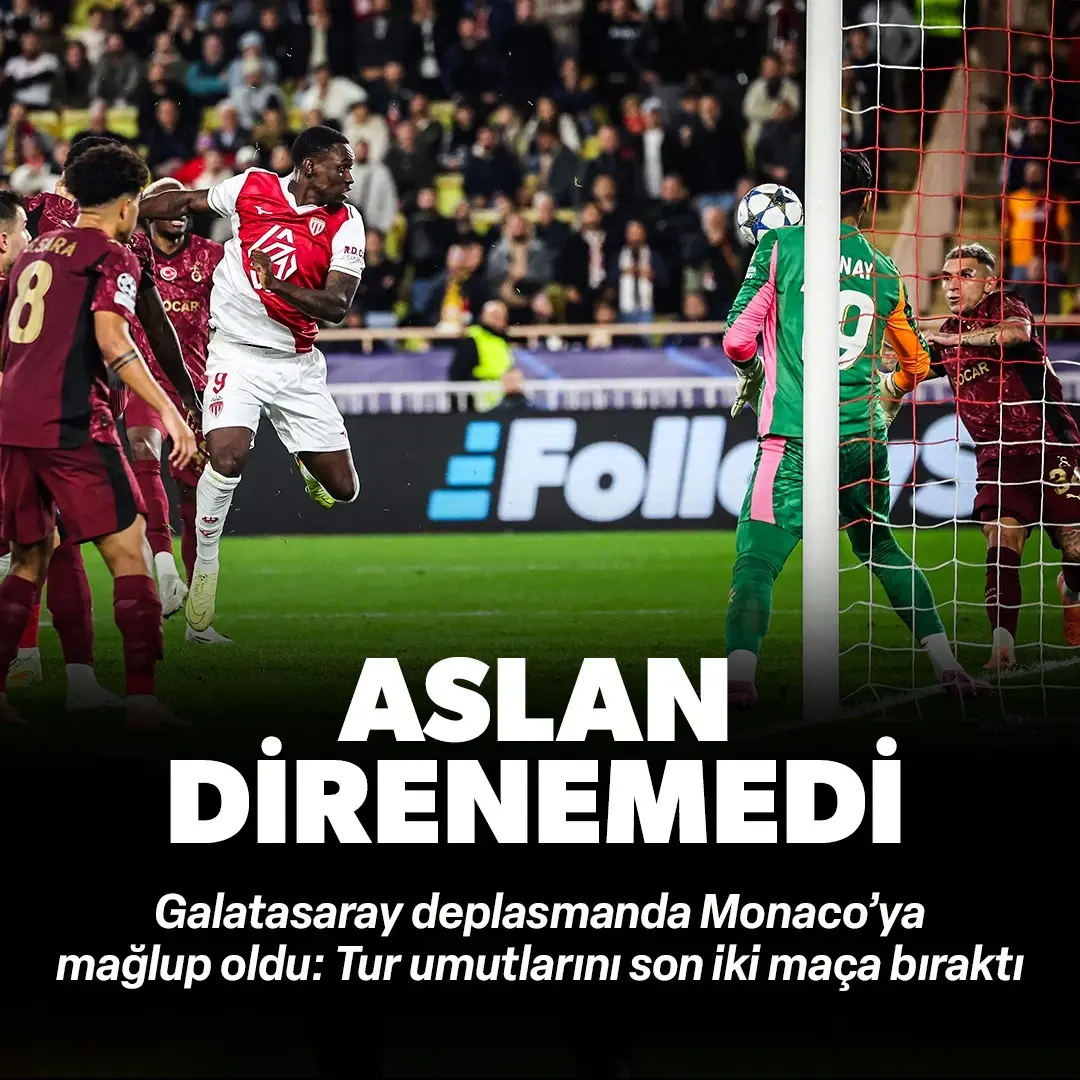 Aslan direnemedi: Monaco 1-0 Galatasaray (ÖZET)