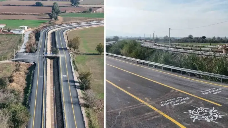 İncirliova ile Aydın Şehir Hastanesi arasında yol yapım çalışmaları tamamlandı