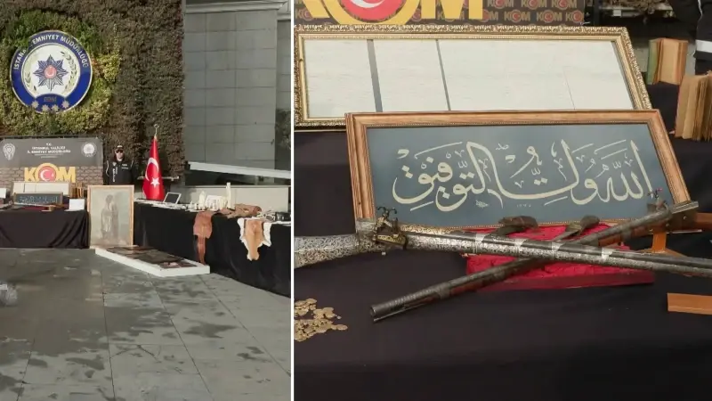 İstanbul'da tarihi eser operasyonu: Ele geçirilenler sergilendi 