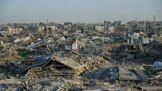 Разрушенные здания в Джабалии, на севере сектора Газа, 7 декабря 2025 года.