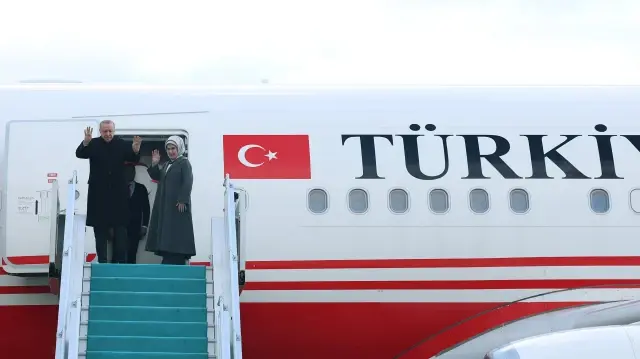 الرئيس أردوغان يتوجه إلى تركمانستان