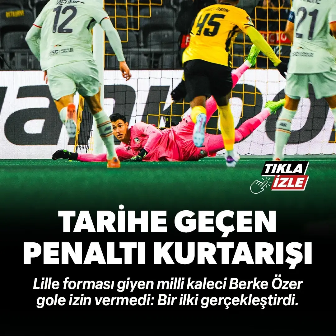 Berke Özer yine penaltı kurtardı: Avrupa'da bir ilki gerçekleştirdi