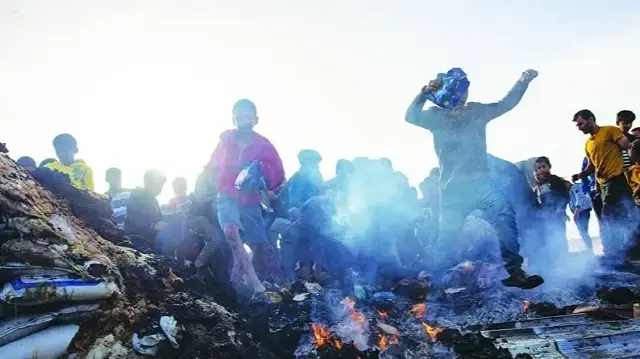 12 ضحية جراء المنخفض وانهيار 13 مبنى وتضرر 27 ألف خيمة