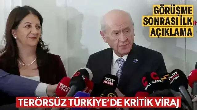 Bahçeli ve DEM Parti görüşmesi başladı