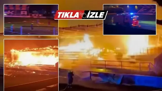 Finlandiya'da küme düşen takımının 3 küçük taraftarı stadyumu ateşe verdi