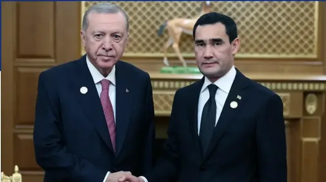 Реджеп Тайип Эрдоган и Сердар Бердымухамедов
