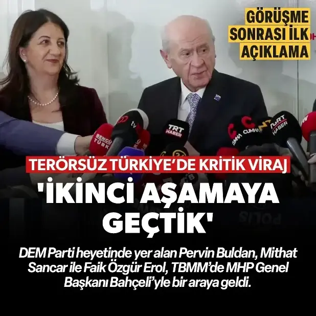 Bahçeli ve DEM Parti görüşmesi başladı