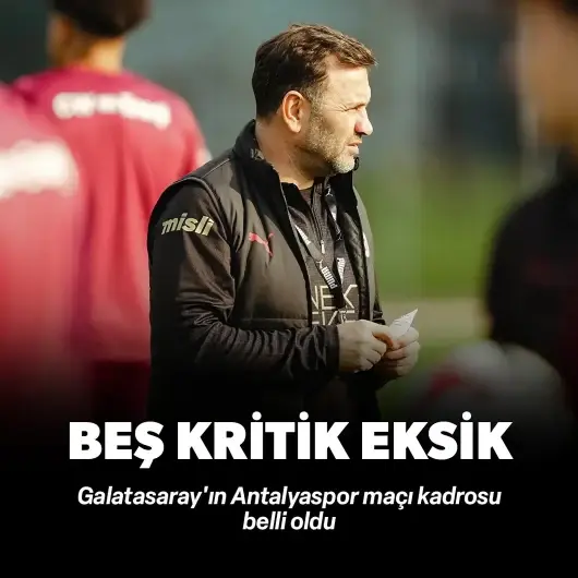 Galatasaray kadrosunu duyurdu: 5 isim yok