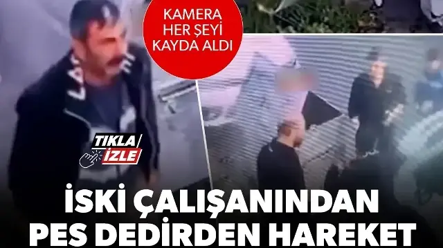 Pendik'te İSKİ çalışanı su borusunu kesti ihbar üzerine tamire geldi
