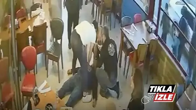 Aydınlı pidecinin müşterisini kalp masajıyla hayata bağladığı anlar kamerada