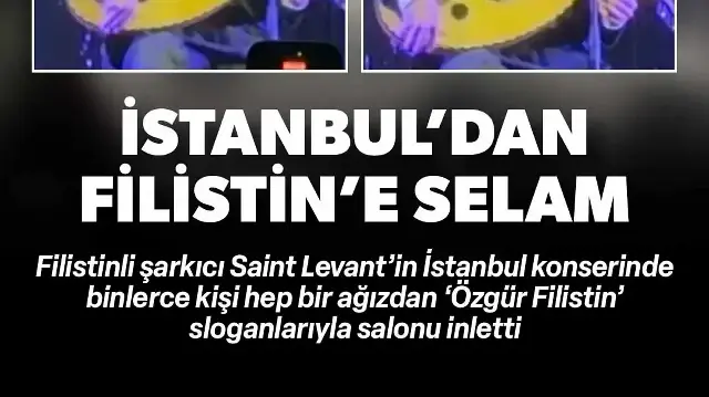 Ünlü şarkıcı Saint Levant İstanbul’da haykırdı: Özgür Filistin