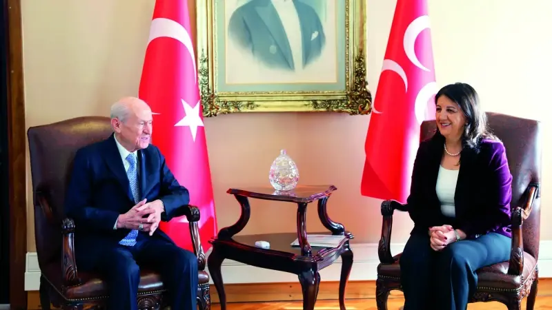 Bahçeli, Dem Parti heyetini kabul etti.