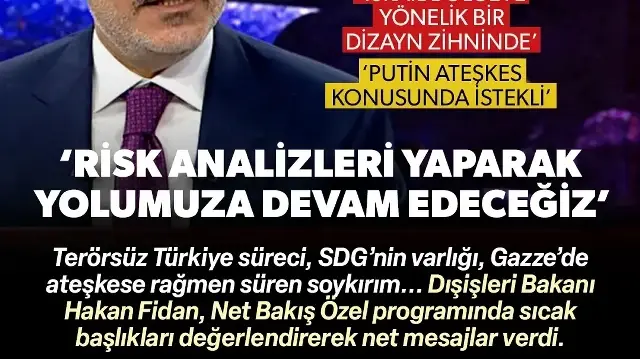 Bakan Fidan tvnet'te