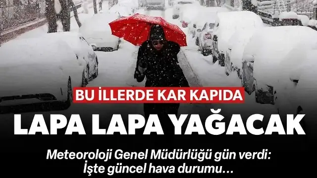 Kar alarmı verildi: Meteoroloji'den 5 il için sarı kodlu uyarı