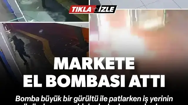 Diyarbakır’da markete el bombası atıp kaçtı